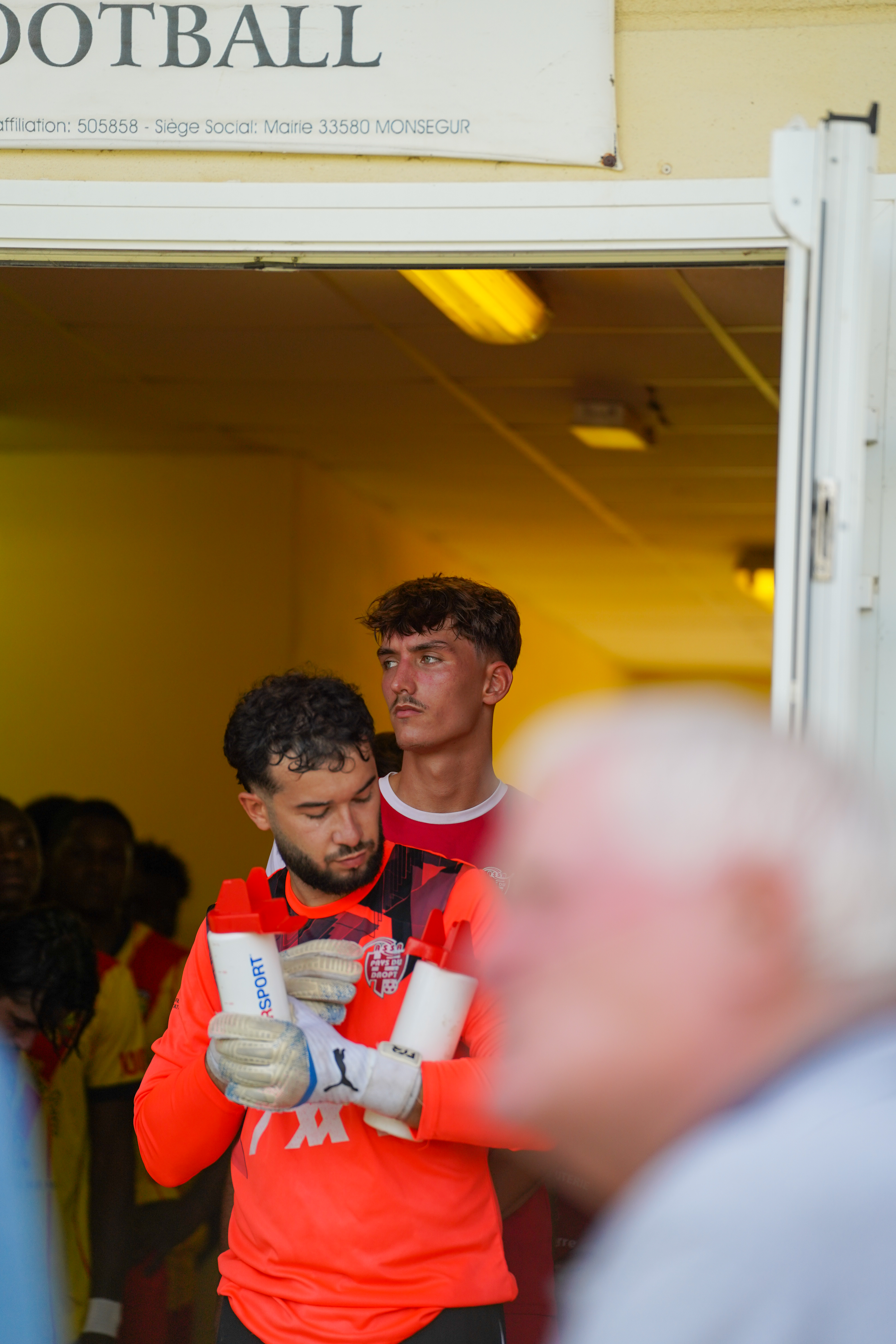 ASSA Pays du Dropt – football – entrée des joueurs dans le tunnel